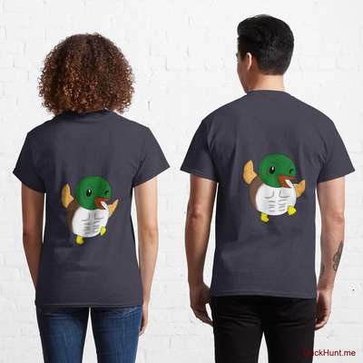 Super duck Navy Classic T-Shirt (Back printed) image