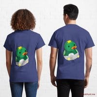 Baby duck Blue Classic T-Shirt (Back printed)