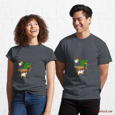 Kamikaze Duck Denim Heather Classic T-Shirt (Front printed) image