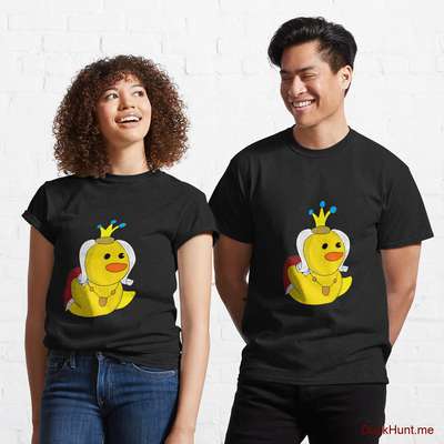 Royal Duck Black Classic T-Shirt (Front printed) image
