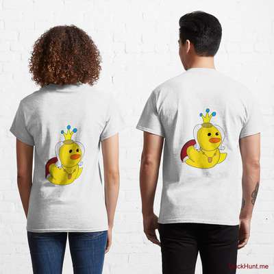 Royal Duck White Classic T-Shirt (Back printed) image
