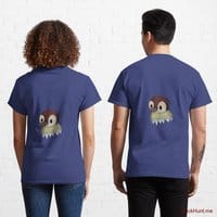 Ghost Duck (fogless) Blue Classic T-Shirt (Back printed)