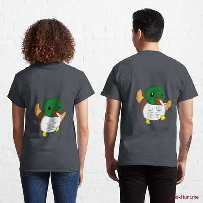 Super duck Denim Heather Classic T-Shirt (Back printed) image