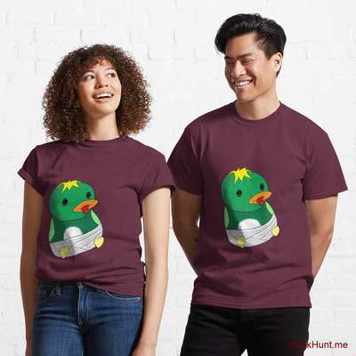 Baby duck Dark Red Classic T-Shirt (Front printed) image