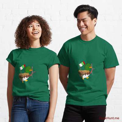 Kamikaze Duck Green Classic T-Shirt (Front printed) image