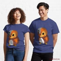 Mechanical Duck Blue Classic T-Shirt (Front printed)