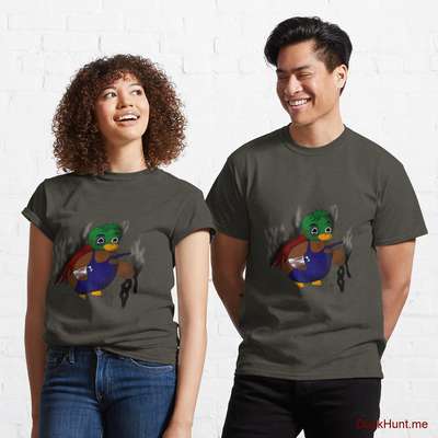 Dead Boss Duck (smoky) Army Classic T-Shirt (Front printed) image