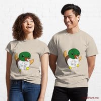 Super duck Creme Classic T-Shirt (Front printed)