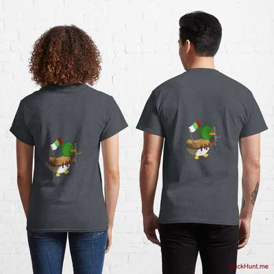 Kamikaze Duck Denim Heather Classic T-Shirt (Back printed) image