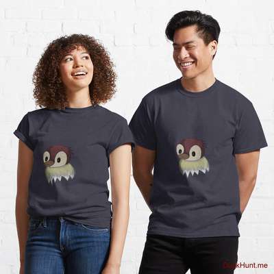 Ghost Duck (fogless) Navy Classic T-Shirt (Front printed) image