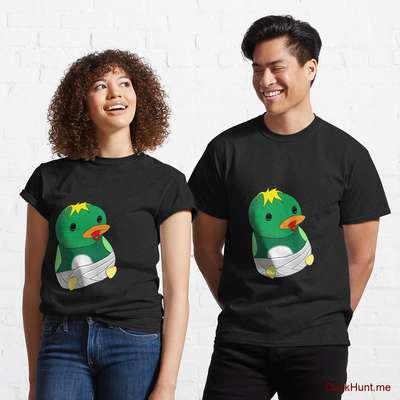 Baby duck Black Classic T-Shirt (Front printed) image