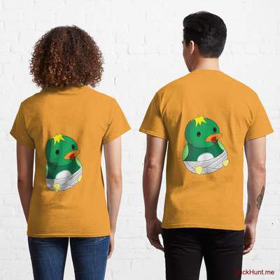 Baby duck Gold Classic T-Shirt (Back printed) image