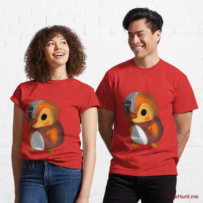 Mechanical Duck Red Classic T-Shirt (Front printed) image
