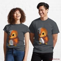 Mechanical Duck Denim Heather Classic T-Shirt (Front printed)