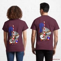Armored Duck Dark Red Classic T-Shirt (Back printed)