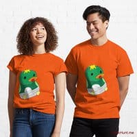 Baby duck Orange Classic T-Shirt (Front printed)