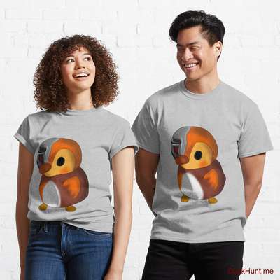 Mechanical Duck Heather Grey Classic T-Shirt (Front printed) image