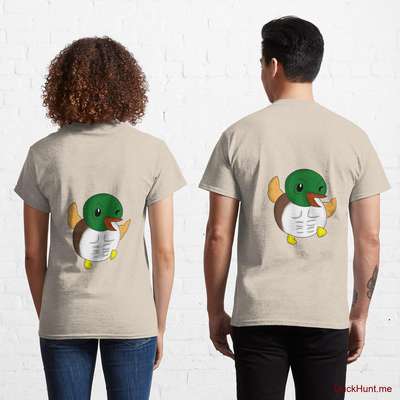 Super duck Creme Classic T-Shirt (Back printed) image