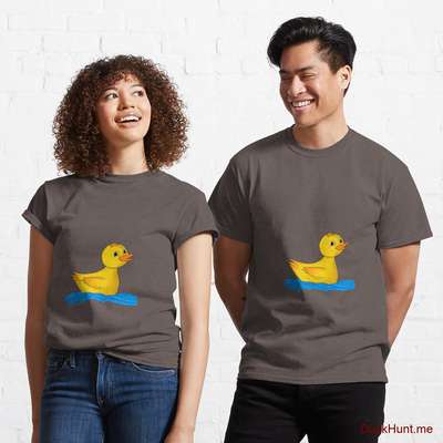 Plastic Duck Dark Grey Classic T-Shirt (Front printed) image