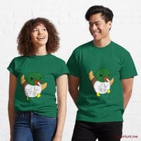 Super duck Green Classic T-Shirt (Front printed)