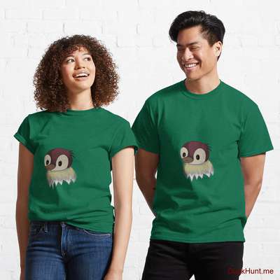 Ghost Duck (fogless) Green Classic T-Shirt (Front printed) image