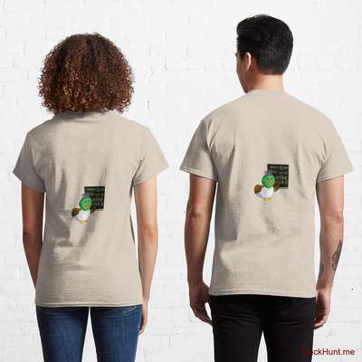 Prof Duck Creme Classic T-Shirt (Back printed) image