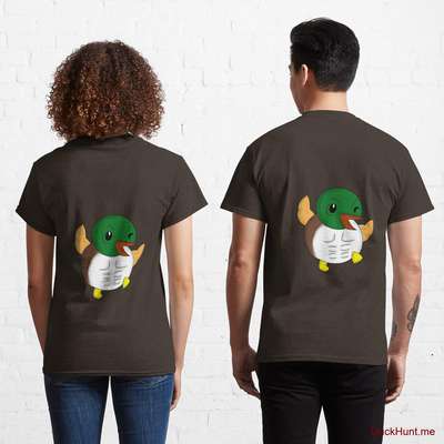 Super duck Brown Classic T-Shirt (Back printed) image