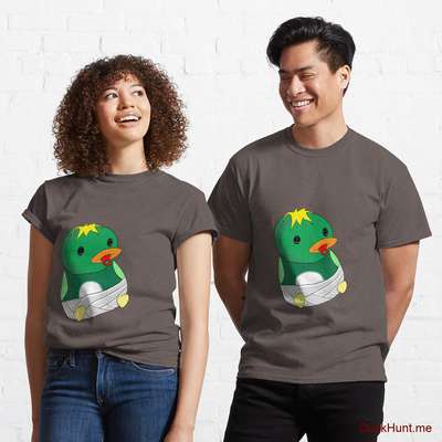 Baby duck Dark Grey Classic T-Shirt (Front printed) image