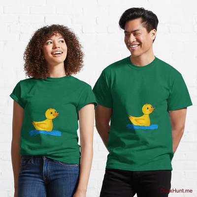 Plastic Duck Green Classic T-Shirt (Front printed) image
