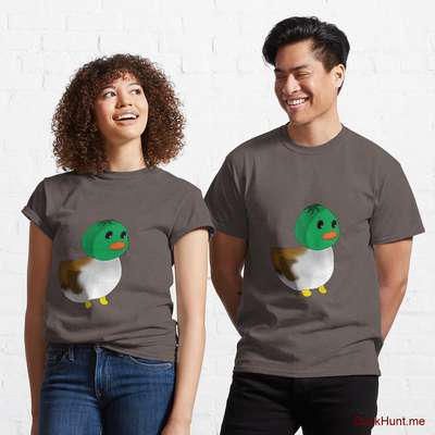 Normal Duck Dark Grey Classic T-Shirt (Front printed) image