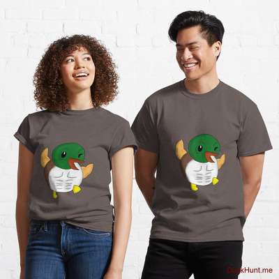 Super duck Dark Grey Classic T-Shirt (Front printed) image