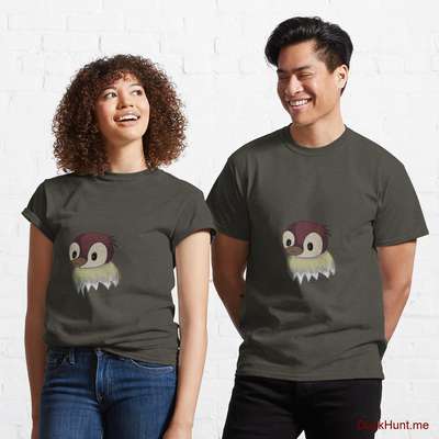 Ghost Duck (fogless) Army Classic T-Shirt (Front printed) image