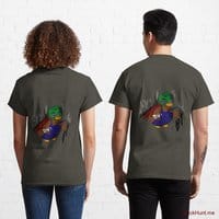 Dead Boss Duck (smoky) Army Classic T-Shirt (Back printed)