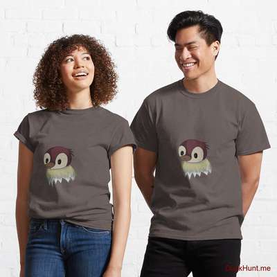 Ghost Duck (fogless) Dark Grey Classic T-Shirt (Front printed) image