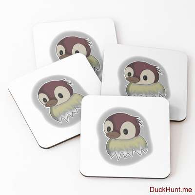 Ghost Duck (foggy) Coasters (Set of 4) image