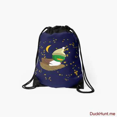 Night Duck Drawstring Bag image