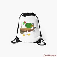 Kamikaze Duck Drawstring Bag
