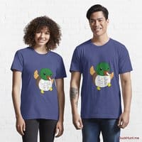 Super duck Blue Essential T-Shirt (Front printed)