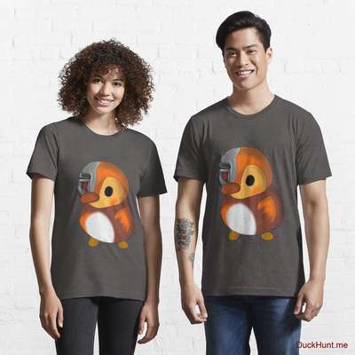 Mechanical Duck Charcoal Heather Essential T-Shirt (Front printed) image