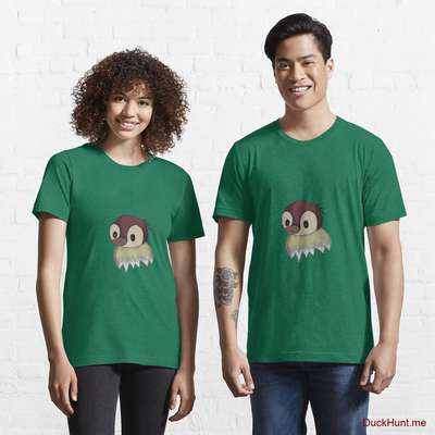 Ghost Duck (fogless) Green Essential T-Shirt (Front printed) image