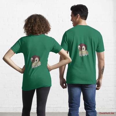 Ghost Duck (fogless) Green Essential T-Shirt (Back printed) image