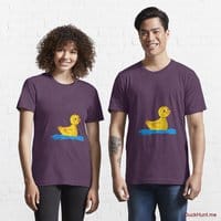 Plastic Duck Eggplant Essential T-Shirt (Front printed)