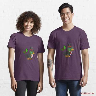 Golden Duck Eggplant Essential T-Shirt (Front printed) image