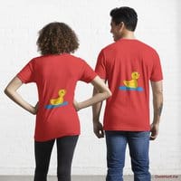 Plastic Duck Red Essential T-Shirt (Back printed)