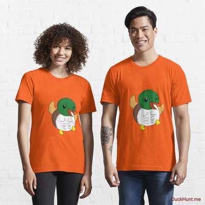 Super duck Orange Essential T-Shirt (Front printed) image