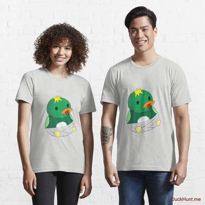 Baby duck Light Grey Essential T-Shirt (Front printed) image