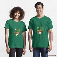 Kamikaze Duck Green Essential T-Shirt (Front printed)