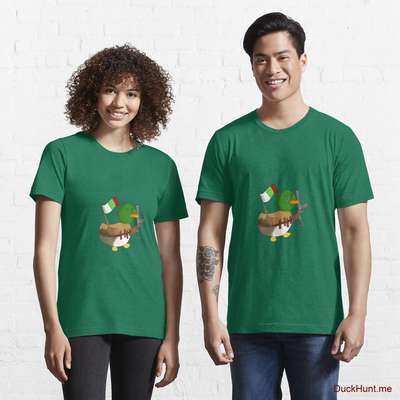 Kamikaze Duck Green Essential T-Shirt (Front printed) image