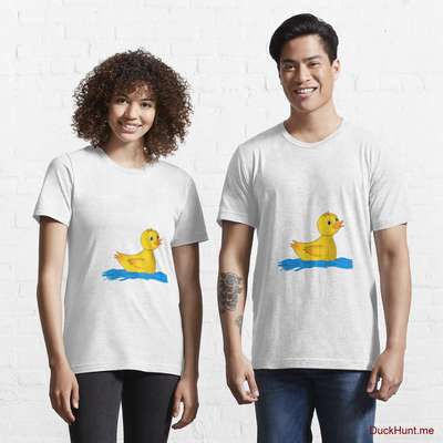 Plastic Duck White Essential T-Shirt (Front printed) image