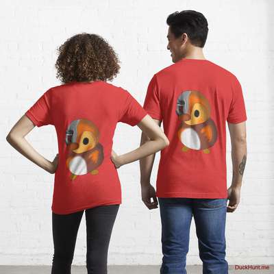 Mechanical Duck Red Essential T-Shirt (Back printed) image